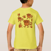 Munkyの子供の写実的なティー Tシャツ (裏面)