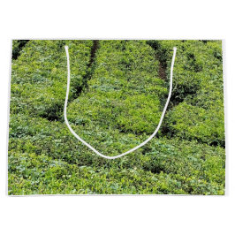 Munnarの茶園がプリントされた ラージペーパーバッグ