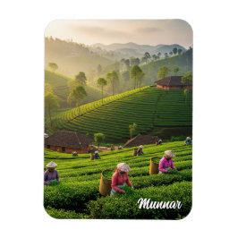 Munnar Kerala India Tea Plantation マグネット