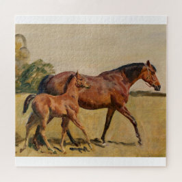 Munnings著ロバそして子馬 ジグソーパズル