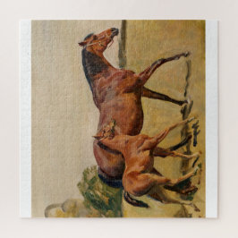 Munnings著ロバそして子馬 ジグソーパズル