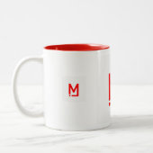 Munshi Official 国際的 Logo by Knowbytext ツートーンマグカップ (左)