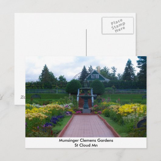 Munsinger Clemensの庭 ポストカード (正面/裏面)