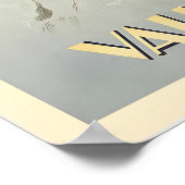 Munster Valley Alsace France Vintage Ski Poster ポスター (角)