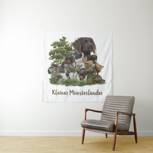 Munsterlander、汎用性の高い狩りポインティング – レトリ タペストリー (インサイチュ)
