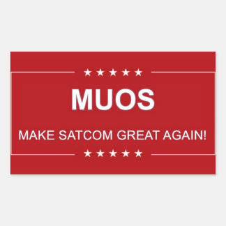 MUOS: SATCOMを再素晴らし開 長方形シール