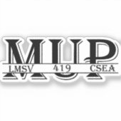 Mup ステッカー シール (正面)