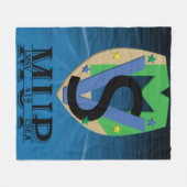 Mup Line Logo Blanket フリースブランケット (正面(横))