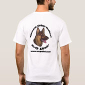 MUPD K9のTシャツの白 Tシャツ (裏面)