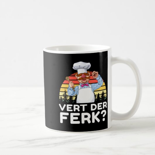 Muppet Show Swedish Chef Expletive New Funny Stic  コーヒーマグカップ (右)