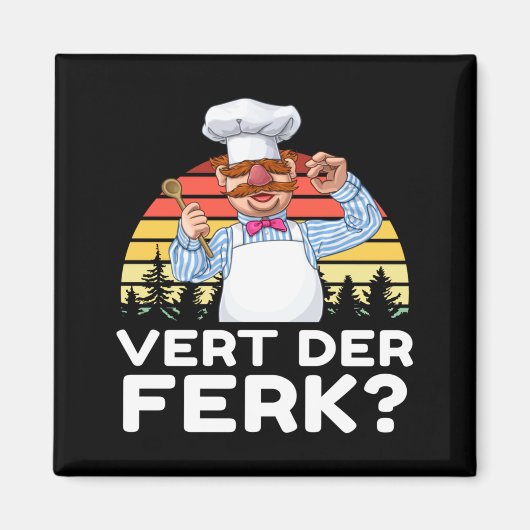 Muppet Show Swedish Chef Expletive New Funny Stic  マグネット (正面)