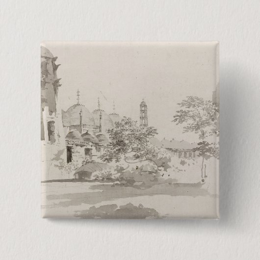 MurでJaffier Cawnが造るCutteraの眺め 缶バッジ (正面)