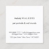 Mural wall painter  スクエア名刺 (裏面)