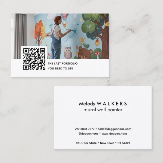 Mural wall painter 名刺 (正面/裏面)