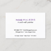 Mural wall painter  名刺 (裏面)