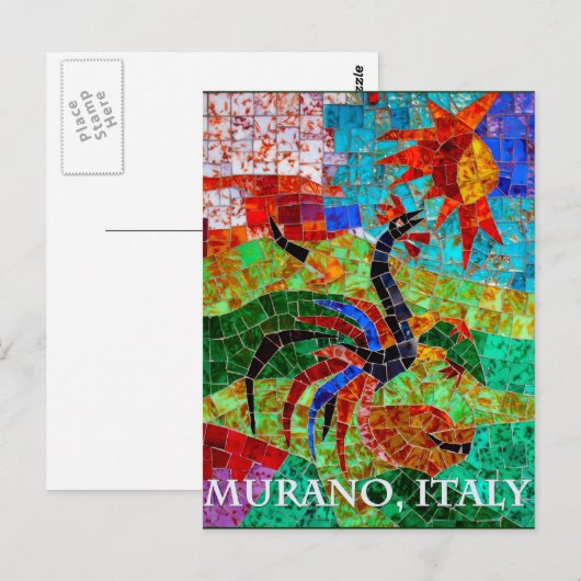 MuranoのモザイクII ポストカード (正面/裏面)