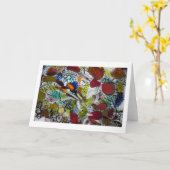 Muranoの融合の詳細の勉強 カード (黄色い花)