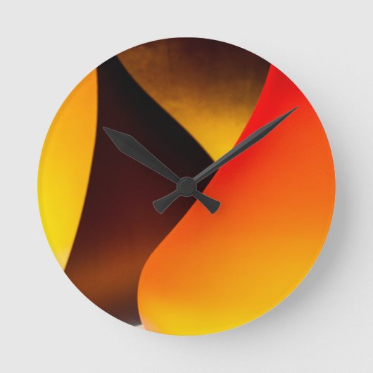 Murano照るガラス ラウンド壁時計 (正面)