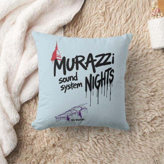 Murazzi Sound System Nights - Drip Spray Edition クッション (ブランケット)