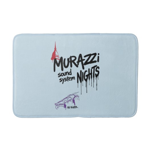 Murazzi Sound System Nights - Drip Spray Edition バスマット (正面)