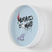 Murazzi Sound System Nights - Drip Spray Edition 壁時計 (傾斜)