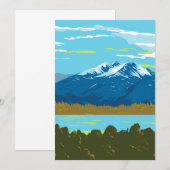 Murchison Mountains in Fiordland National Park WPA サンキューカード (正面/裏面)