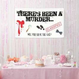 Murder Mystery バースデーパーティー BLOODY  横断幕