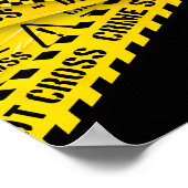 Murder mystery party welcome poster ポスター (角)