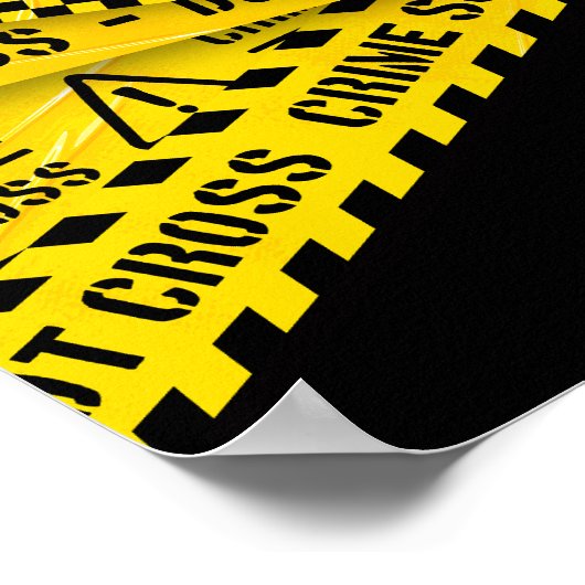 Murder mystery party welcome poster ポスター (角)