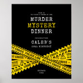 Murder mystery party welcome poster ポスター (正面)