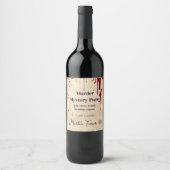 Murder Mystery Party Wine Label | “Whodunit: Anoth ワインラベル (正面)