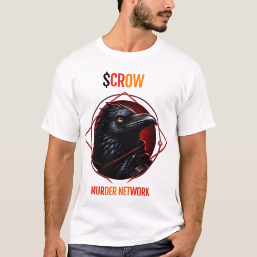 Murder network 用 $Crow memecoin Tシャツ (正面)