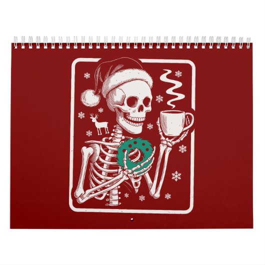 Murder Shows Friends Horror Tee Skeleton Christmas カレンダー (カバー)