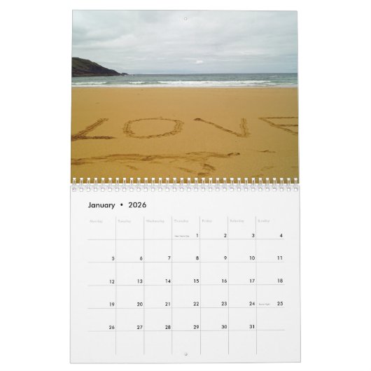 Murderhole Beach, Ireland - Kalender englisch カレンダー (1月 2026)