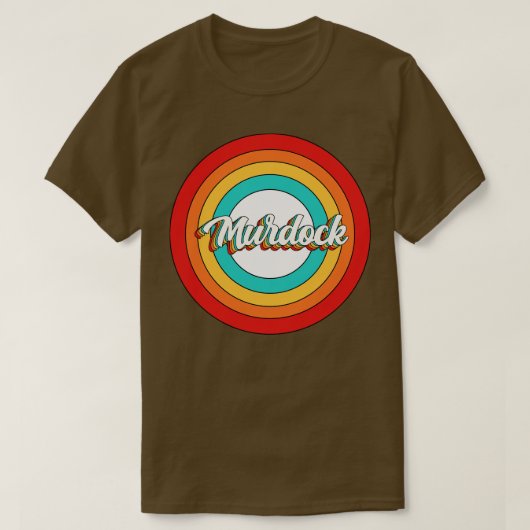 Murdock NameシャツヴィンテージMurdock Circle Tシャツ (デザイン正面)