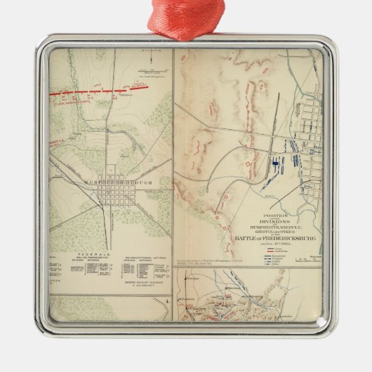 Murfreesboroughの前の石の川 メタルオーナメント (正面)