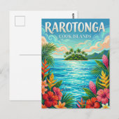 Muri Lagoon Cook Islands ポストカード (正面/裏面)