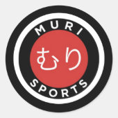 MURI SPORTS Sticker ラウンドシール (正面)