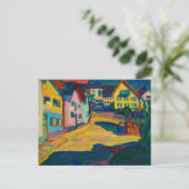 Murnau, Burggrabenstrasse, 1908 by Wassily Kandins ポストカード (スタンド正面)