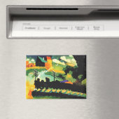 Murnau: View with Railway and Castle, マグネット (インサイチュ (食洗機))