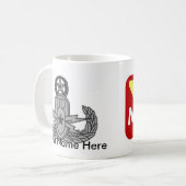 Muroc EOD MasterBadgeのコーヒー・マグ コーヒーマグカップ (正面左)