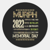 Murphメモリアルデー2022 - Weightlifters and Bo用 ラウンドシール (正面)