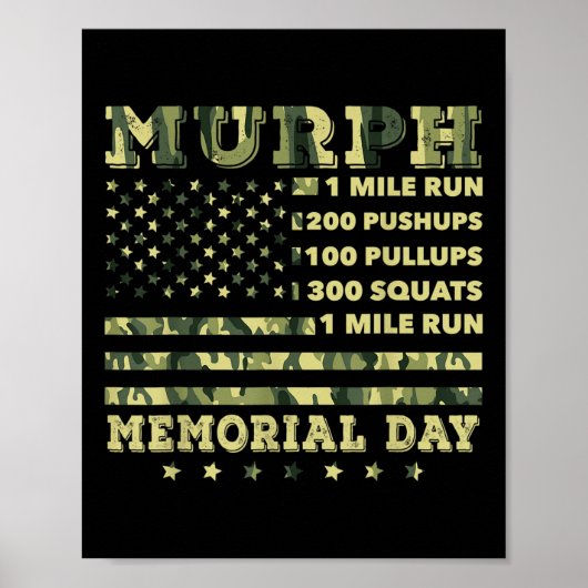 Murph 2021トレーニングチャレンジAmerican Memorial ポスター (正面)