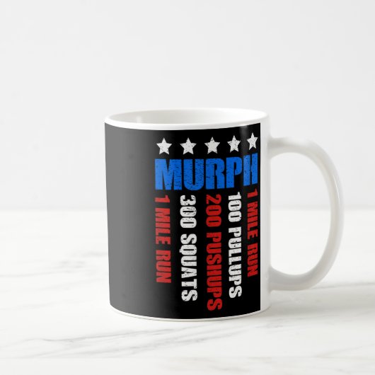 Murph 2021メモリアルデートレーニング愛国心ウォッド コーヒーマグカップ (右)