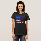 Murph 2021メモリアルデートレーニング愛国心WOD Tシャツ (正面フル)