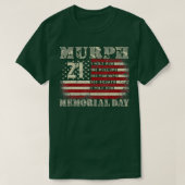 Murph 2023メモリアルデーアメリカ愛国的トレーニング tシャツ (デザイン正面)