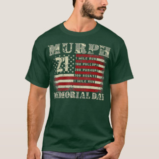 Murph 2023メモリアルデーアメリカ愛国的トレーニング tシャツ