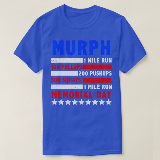 Murph 2023メモリアルデートレーニング愛国心WOD 1 Tシャツ (デザイン正面)