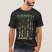 Murph Challenge  Memorial Day Workout WOD Camo Gym Tシャツ (正面)