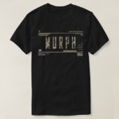 Murph Memorial Day Workout WOD badass military wor Tシャツ (デザイン正面)